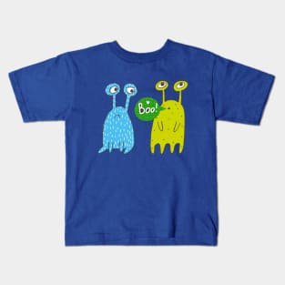 Cheering Monster with a Friend Kids T-Shirt